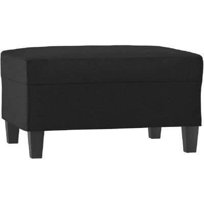 Decoshop26 repose-pieds tabouret - noir - Publicité Decoshop26 repose-pieds tabouret - noir - Publicité