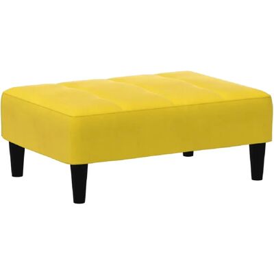 Decoshop26 DEC030350 - Jaune - Velvet - Ottoman - Publicité Decoshop26 DEC030350 - Jaune - Velvet - Ottoman - Publicité