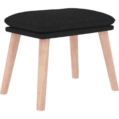 Decoshop26 Repose-pieds tabouret 45 x 29,5 x 35 cm tissu noir DEC030469 - Publicité Decoshop26 Repose-pieds tabouret 45 x 29,5 x 35 cm tissu noir DEC030469 - Publicité