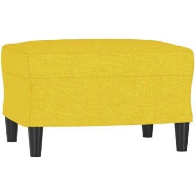 Decoshop26 Repose-pieds tabouret - Jaune clair - Publicité Decoshop26 Repose-pieds tabouret - Jaune clair - Publicité