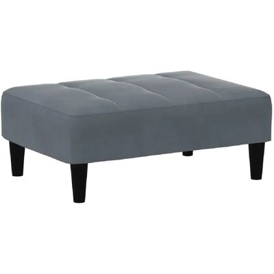 Decoshop26 Repose-pieds tabouret bout de lit 77 x 55 x 31 cm velours gris DEC030337 - Publicité Decoshop26 Repose-pieds tabouret bout de lit 77 x 55 x 31 cm velours gris DEC030337 - Publicité