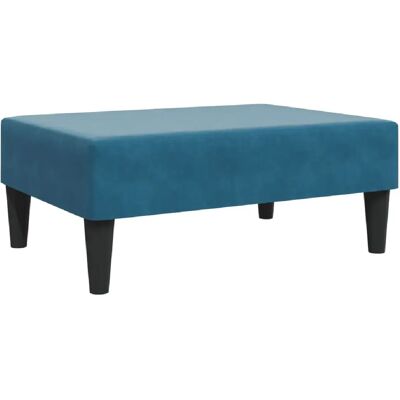 Decoshop26 tabouret repose-pieds - Bleu - Publicité Decoshop26 tabouret repose-pieds - Bleu - Publicité