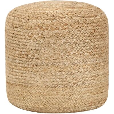 Decoshop26 Pouf tabouret rond jute - Brun - Publicité Decoshop26 Pouf tabouret rond jute - Brun - Publicité