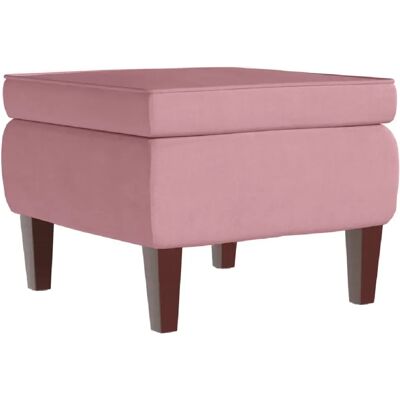 Decoshop26 Pouf carré velours - Rose - Publicité Decoshop26 Pouf carré velours - Rose - Publicité