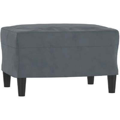 Decoshop26 repose-pieds tabouret - Gris foncé - Publicité Decoshop26 repose-pieds tabouret - Gris foncé - Publicité