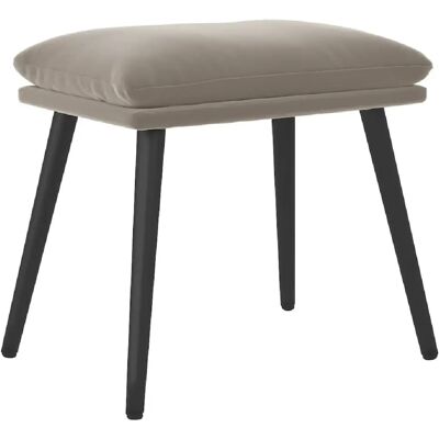 Decoshop26 Repose-pieds tabouret 45 x 29,5 x 35 cm velours gris DEC030219 - Publicité Decoshop26 Repose-pieds tabouret 45 x 29,5 x 35 cm velours gris DEC030219 - Publicité