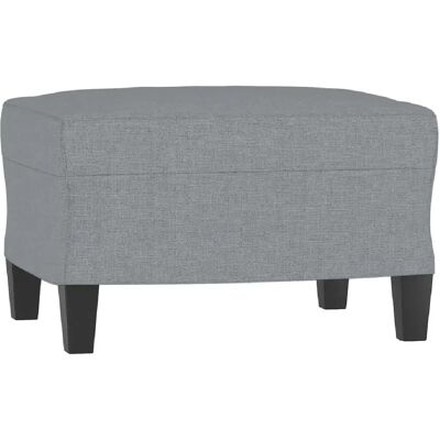 Decoshop26 repose-pieds tabouret - Gris clair - Publicité Decoshop26 repose-pieds tabouret - Gris clair - Publicité