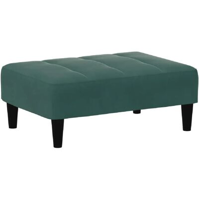 Decoshop26 Repose-pieds tabouret 77 x 55 x 31 cm en velours vert DEC030679 - Publicité Decoshop26 Repose-pieds tabouret 77 x 55 x 31 cm en velours vert DEC030679 - Publicité