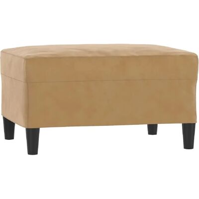Decoshop26 Repose-pieds tabouret bout de lit 70 x 55 x 41 cm en velours brun DEC030445 - Publicité Decoshop26 Repose-pieds tabouret bout de lit 70 x 55 x 41 cm en velours brun DEC030445 - Publicité