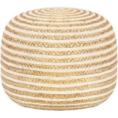 Decoshop26 Pouf tabouret repose-pied fait à la main 45 x 30 cm en cordes de jute brun DEC029971 - Publicité Decoshop26 Pouf tabouret repose-pied fait à la main 45 x 30 cm en cordes de jute brun DEC029971 - Publicité