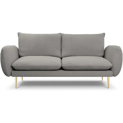 Cosmopolitan design Canapé droit Vienna 2 places - Gris - Publicité Cosmopolitan design Canapé droit Vienna 2 places - Gris - Publicité