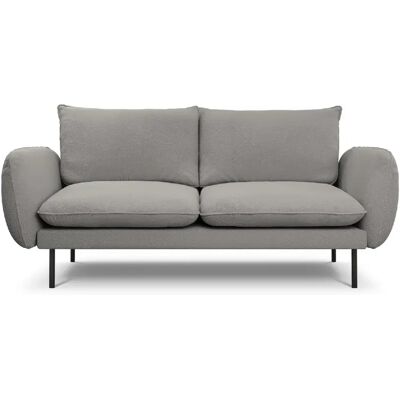 Cosmopolitan design Canapé Vienna 2 places en bouclé - Gris - Publicité Cosmopolitan design Canapé Vienna 2 places en bouclé - Gris - Publicité