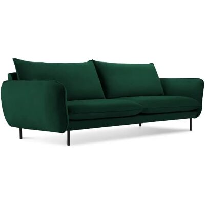 Cosmopolitan design Canapé droit Vienna 4 places - Vert foncé - Publicité Cosmopolitan design Canapé droit Vienna 4 places - Vert foncé - Publicité