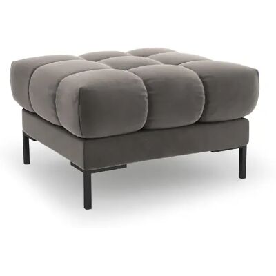 Cosmopolitan design Pouf Bali en velours - Gris clair - Publicité Cosmopolitan design Pouf Bali en velours - Gris clair - Publicité