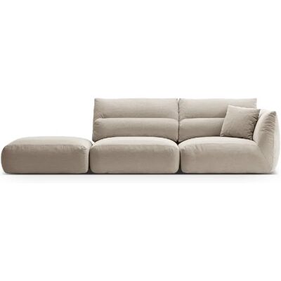 Cxl by christian lacroix Canapé droit modulable Maurie 4 places - Beige - Publicité Cxl by christian lacroix Canapé droit modulable Maurie 4 places - Beige - Publicité