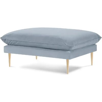 Cosmopolitan design Pouf Vienna en velours - Bleu clair - Publicité Cosmopolitan design Pouf Vienna en velours - Bleu clair - Publicité