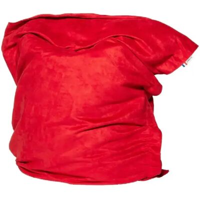 SHELTO Pouf Sceno Rouge Velours - 100 x 130 cm - Polyester - Intérieur/Extérieur - Housse L - Publicité SHELTO Pouf Sceno Rouge Velours - 100 x 130 cm - Polyester - Intérieur/Extérieur - Housse L - Publicité