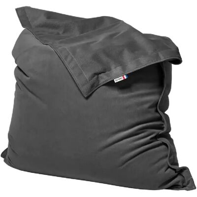 SHELTO Pouf Géant Sceno Hill Gris (Velours Cotele) 125 X 175 - Polyester - Housse Lavable - - Publicité SHELTO Pouf Géant Sceno Hill Gris (Velours Cotele) 125 X 175 - Polyester - Housse Lavable - - Publicité