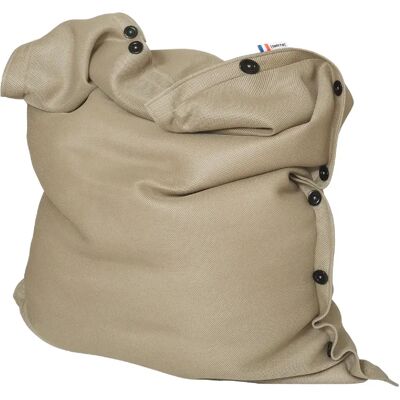 SHELTO Pouf Géant Tissu Mesh3D Humus 125 X 175 - Polyester - Housse Lavable - Fabriqué en F - Publicité SHELTO Pouf Géant Tissu Mesh3D Humus 125 X 175 - Polyester - Housse Lavable - Fabriqué en F - Publicité