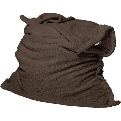 SHELTO Pouf Géant Sceno Ardiak 3 Chocolat (Mouton) 125 X 175 - Polyester - Housse Lavable - - Publicité SHELTO Pouf Géant Sceno Ardiak 3 Chocolat (Mouton) 125 X 175 - Polyester - Housse Lavable - - Publicité