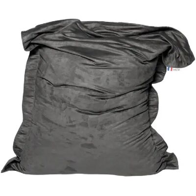 SHELTO Pouf Sceno Acier Velours - 100 x 130 cm - Polyester - Intérieur/Extérieur - Housse L - Publicité SHELTO Pouf Sceno Acier Velours - 100 x 130 cm - Polyester - Intérieur/Extérieur - Housse L - Publicité