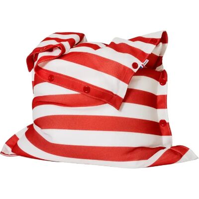 SHELTO Housse de Remplacement Tissu Mesh3D Rayures Blanc/Rouge - 125 x 175 cm - Pour Pouf G - Publicité SHELTO Housse de Remplacement Tissu Mesh3D Rayures Blanc/Rouge - 125 x 175 cm - Pour Pouf G - Publicité