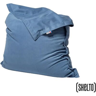 SHELTO Pouf Géant Hill Bleu Velours Côtelé - 125 x 175 cm - Polyester - Intérieur - Housse - Publicité SHELTO Pouf Géant Hill Bleu Velours Côtelé - 125 x 175 cm - Polyester - Intérieur - Housse - Publicité