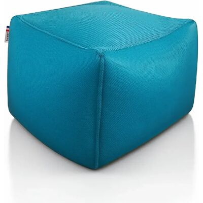 Shelto Lot de 6 poufs cube mesh 3D - Bleu - Publicité Shelto Lot de 6 poufs cube mesh 3D - Bleu - Publicité