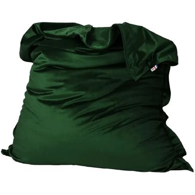 SHELTO Pouf Géant Sceno Velours 45 Vert 125 X 175 - Polyester - Housse Lavable - Fabriqué e - Publicité SHELTO Pouf Géant Sceno Velours 45 Vert 125 X 175 - Polyester - Housse Lavable - Fabriqué e - Publicité