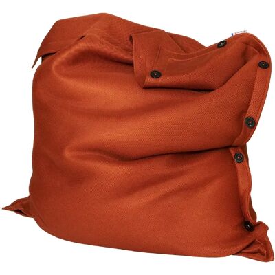 SHELTO Pouf Géant Tissu Mesh3D Terracota 125 X 175 - Polyester - Housse Lavable - Fabriqué - Publicité SHELTO Pouf Géant Tissu Mesh3D Terracota 125 X 175 - Polyester - Housse Lavable - Fabriqué - Publicité