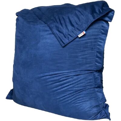 SHELTO Pouf Géant Sceno Bleu Velours - 125 x 175 cm - Polyester - Intérieur - Housse Lavabl - Publicité SHELTO Pouf Géant Sceno Bleu Velours - 125 x 175 cm - Polyester - Intérieur - Housse Lavabl - Publicité