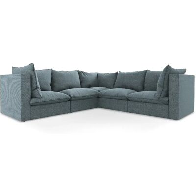 Makamii Fauteuil pour canapé modulable - Argent - Publicité Makamii Fauteuil pour canapé modulable - Argent - Publicité