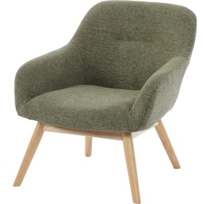 Moloo MALMO-Fauteuil en bois naturel et tissu Trendy Sauge - Publicité Moloo MALMO-Fauteuil en bois naturel et tissu Trendy Sauge - Publicité