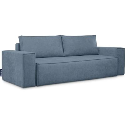 Konsimo Canapé droit 3 places NAPI II - Bleu clair - Publicité Konsimo Canapé droit 3 places NAPI II - Bleu clair - Publicité