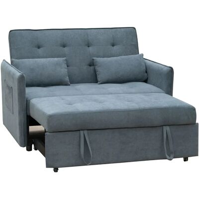 Pegane Canapé convertible 2 places - Gris - Publicité Pegane Canapé convertible 2 places - Gris - Publicité