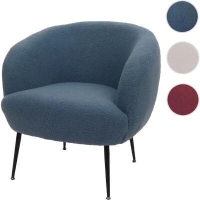Mendler Fauteuil club lounge - Bleu - Publicité Mendler Fauteuil club lounge - Bleu - Publicité