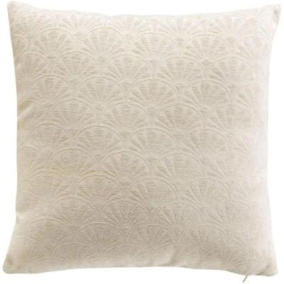 Paris Prix Housse de Coussin Jacquard Echo 40x40cm Naturel - Publicité Paris Prix Housse de Coussin Jacquard Echo 40x40cm Naturel - Publicité