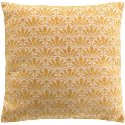 Paris Prix Housse de Coussin Jacquard Echo 40x40cm Ocre - Publicité Paris Prix Housse de Coussin Jacquard Echo 40x40cm Ocre - Publicité