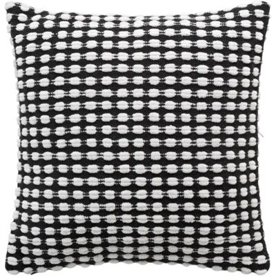 Paris Prix Housse de Coussin Déco Greta 40x40cm Noir - Publicité Paris Prix Housse de Coussin Déco Greta 40x40cm Noir - Publicité