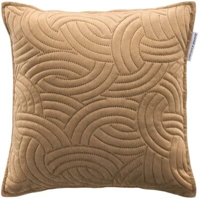 Douceur D'Interieur Housse de Coussin Velours Uni Solange 40x40cm Chamois - Publicité Douceur D'Interieur Housse de Coussin Velours Uni Solange 40x40cm Chamois - Publicité