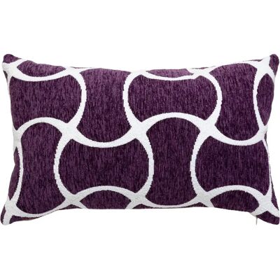 ATMOSPHERA Housse de Coussin Chenille Jeni 30x50cm Violet - Publicité ATMOSPHERA Housse de Coussin Chenille Jeni 30x50cm Violet - Publicité