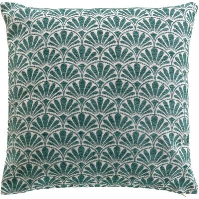 Paris Prix Housse de Coussin Jacquard Echo 40x40cm Bleu - Publicité Paris Prix Housse de Coussin Jacquard Echo 40x40cm Bleu - Publicité
