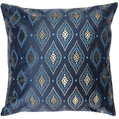 Paris Prix Housse de Coussin en Velours Sofia 40x40cm Bleu - Publicité Paris Prix Housse de Coussin en Velours Sofia 40x40cm Bleu - Publicité