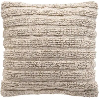 Paris Prix Housse de Coussin Déco Kiyo 40x40cm Naturel - Publicité Paris Prix Housse de Coussin Déco Kiyo 40x40cm Naturel - Publicité
