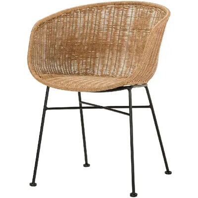Alexandra House Living Fauteuil en rotin synthétique noir naturel 58 x 57 x 78 cm - Publicité Alexandra House Living Fauteuil en rotin synthétique noir naturel 58 x 57 x 78 cm - Publicité