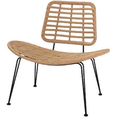 Alexandra House Living Fauteuil en rotin synthétique noir naturel 87 x 63 x 79 cm - Publicité Alexandra House Living Fauteuil en rotin synthétique noir naturel 87 x 63 x 79 cm - Publicité