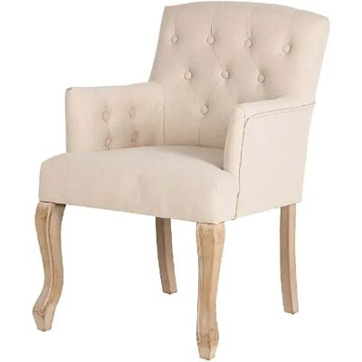 Alexandra house living Fauteuil capitonné - Marron - Publicité Alexandra house living Fauteuil capitonné - Marron - Publicité