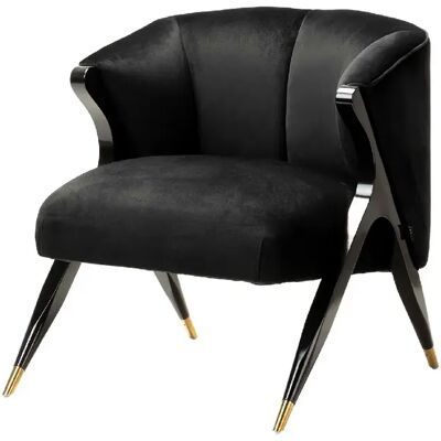 Alexandra house living Fauteuil Kirkenes - Noir - Publicité Alexandra house living Fauteuil Kirkenes - Noir - Publicité