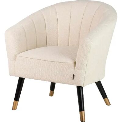 Alexandra house living Fauteuil chenille - Beige - Publicité Alexandra house living Fauteuil chenille - Beige - Publicité