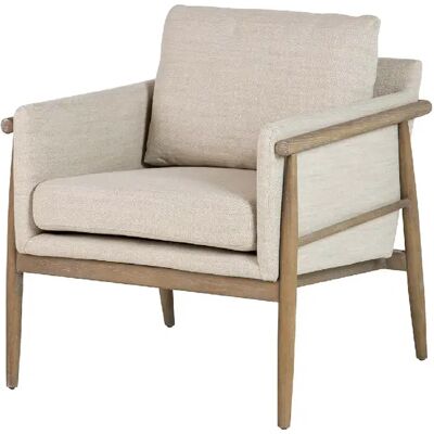 Alexandra house living Fauteuil scandinave - Beige - Publicité Alexandra house living Fauteuil scandinave - Beige - Publicité